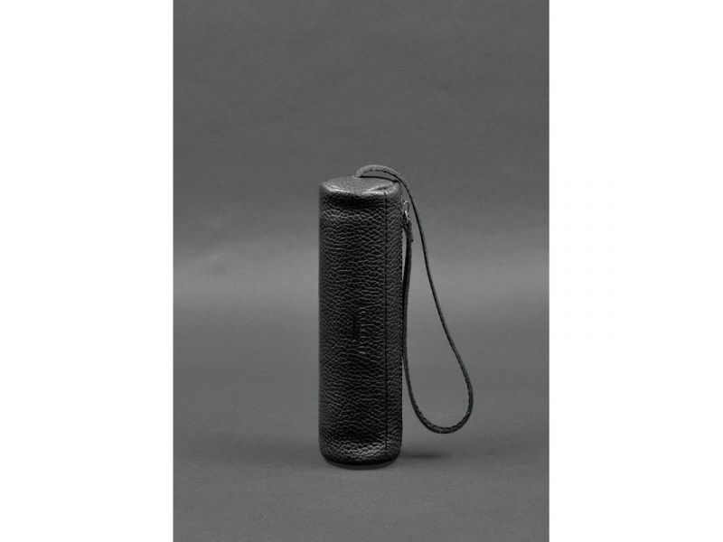 Кожаная ключница 3.1 Тубус XL черная, фото 5