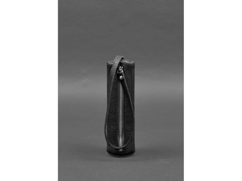 Кожаная ключница 3.1 Тубус XL черная, фото 1