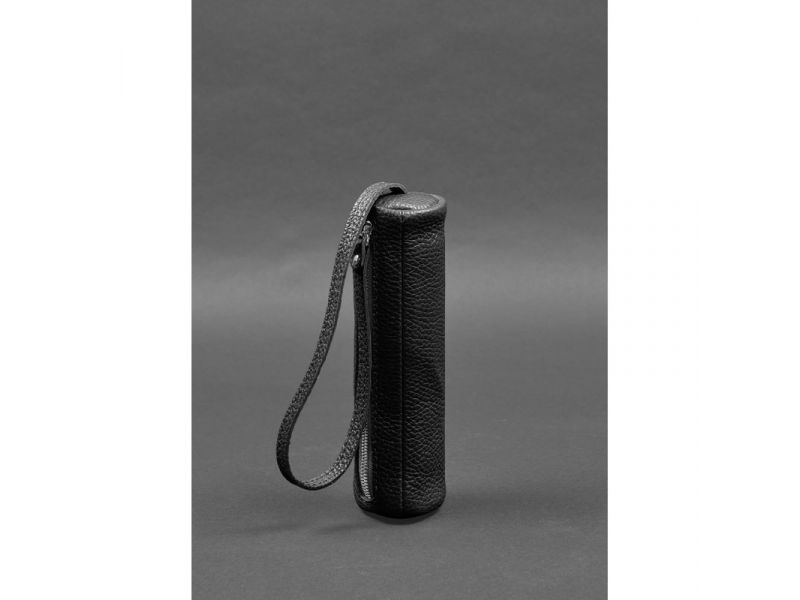 Кожаная ключница 3.1 Тубус XL черная, фото 6