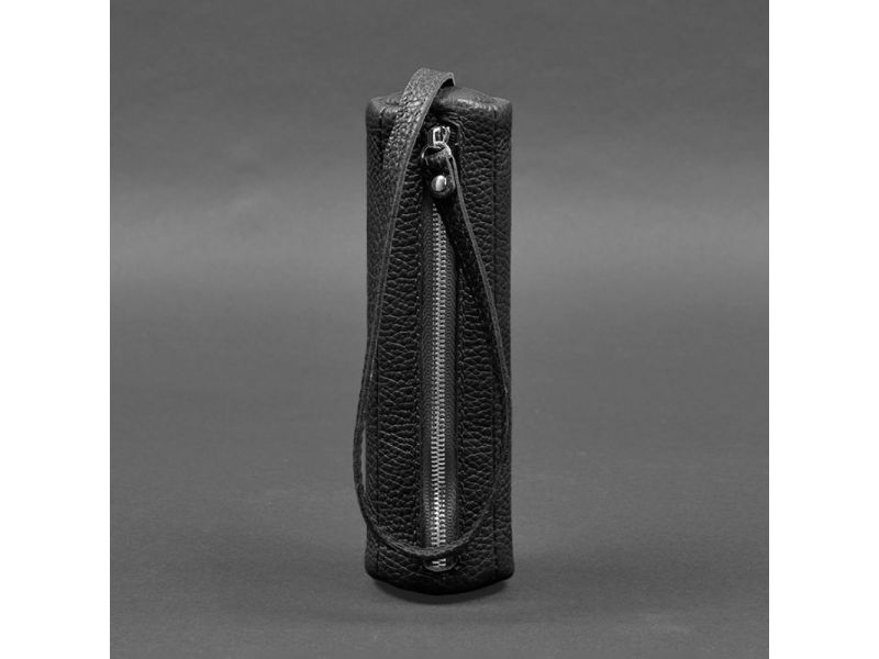 Кожаная ключница 3.1 Тубус XL черная, фото 7