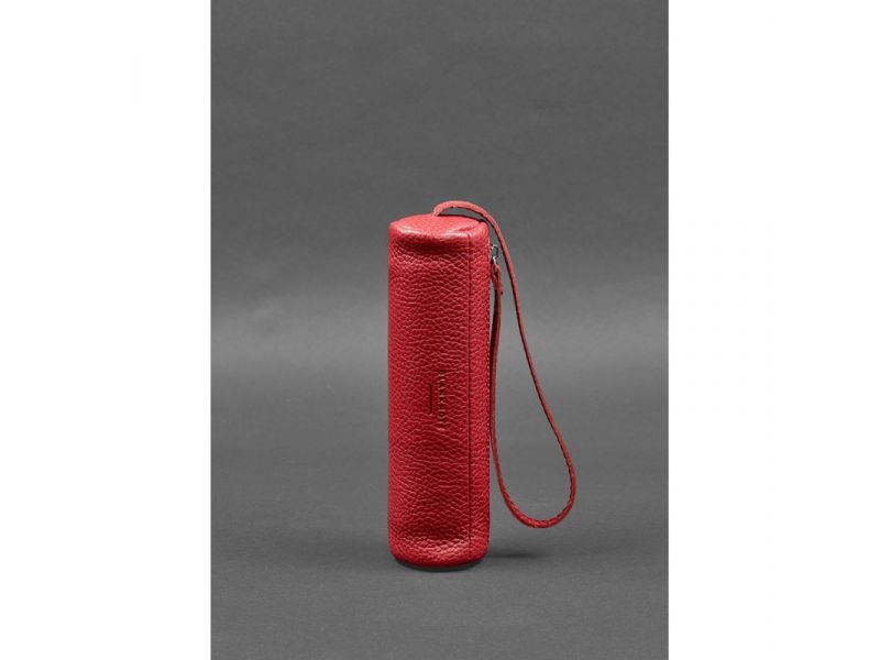 Женская кожаная ключница 3.1 Тубус XL красная, фото 6