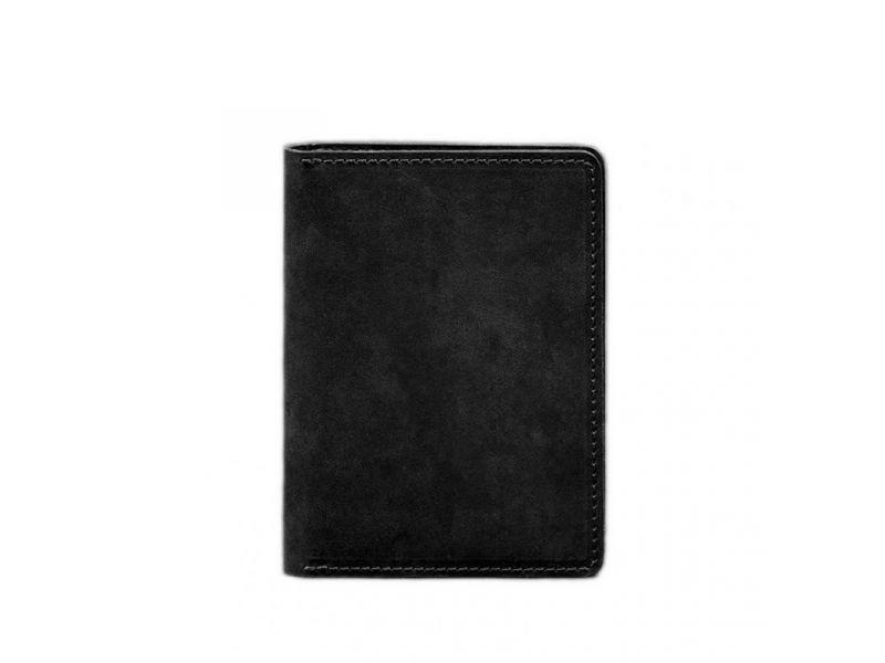 Кожаная обложка-органайзер для документов 6.1 черный Crazy Horse, фото 8