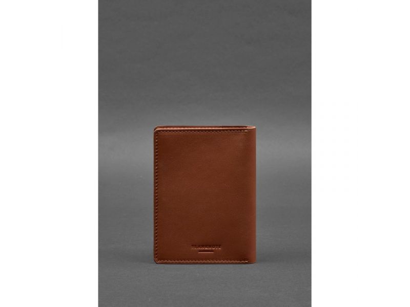 Кожаная обложка-органайзер для документов 6.1 светло-коричневый краст, фото 6