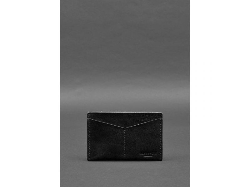 Кожаная обложка-органайзер для документов 6.2 черный краст, фото 1