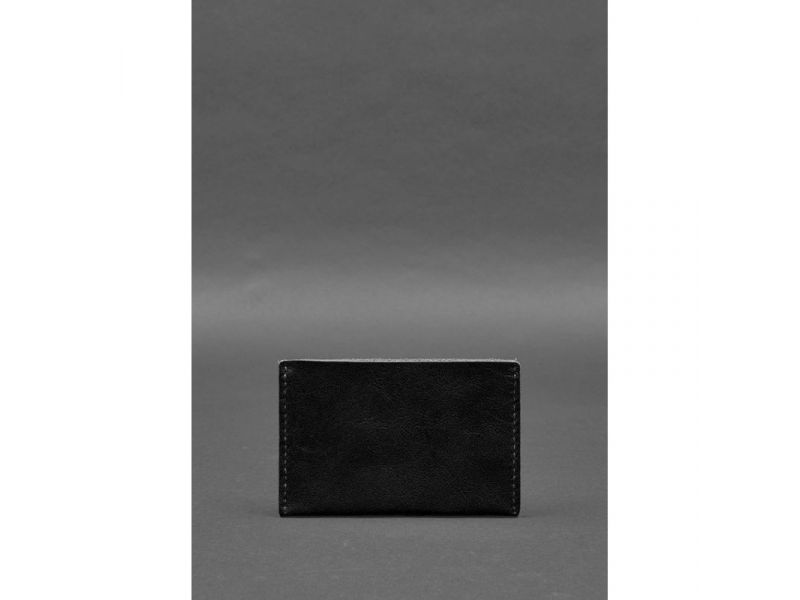 Кожаная обложка-органайзер для документов 6.2 черный краст, фото 6