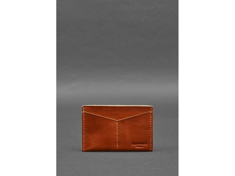 Кожаная обложка-органайзер для документов 6.2 светло-коричневый краст, фото 1