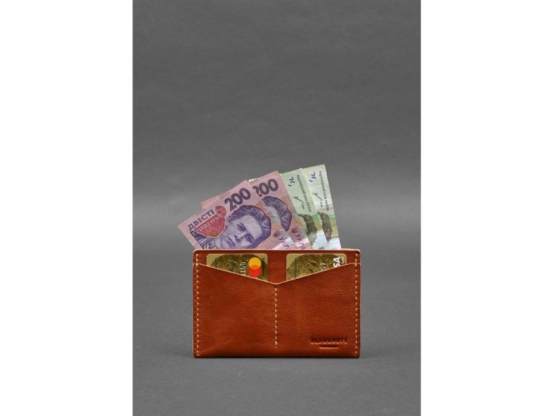 Кожаная обложка-органайзер для документов 6.2 светло-коричневый краст, фото 2