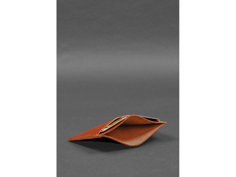 Кожаная обложка-органайзер для документов 6.2 светло-коричневый краст, фото 5