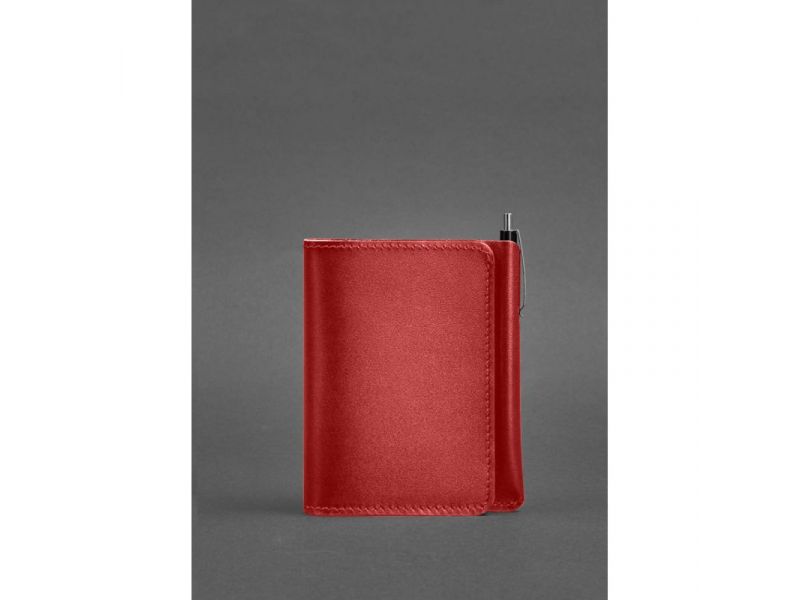 Кожаное портмоне 2.0 красное, фото 1