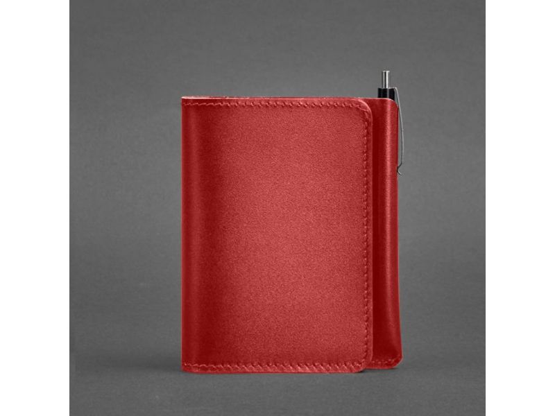 Кожаное портмоне 2.0 красное, фото 3