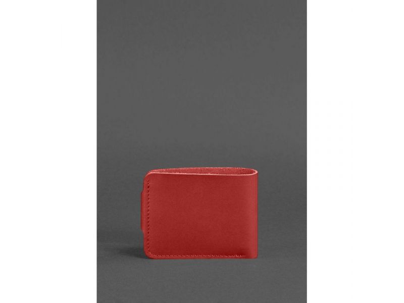 Кожаное портмоне 4.3 красный, фото 3