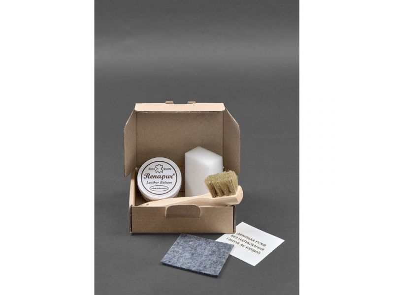 Набор для ухода за кожаными изделиями в коробке, фото 2