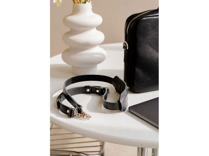 Кожаная деловая сумка Briefcase 2.0 черная, фото 7