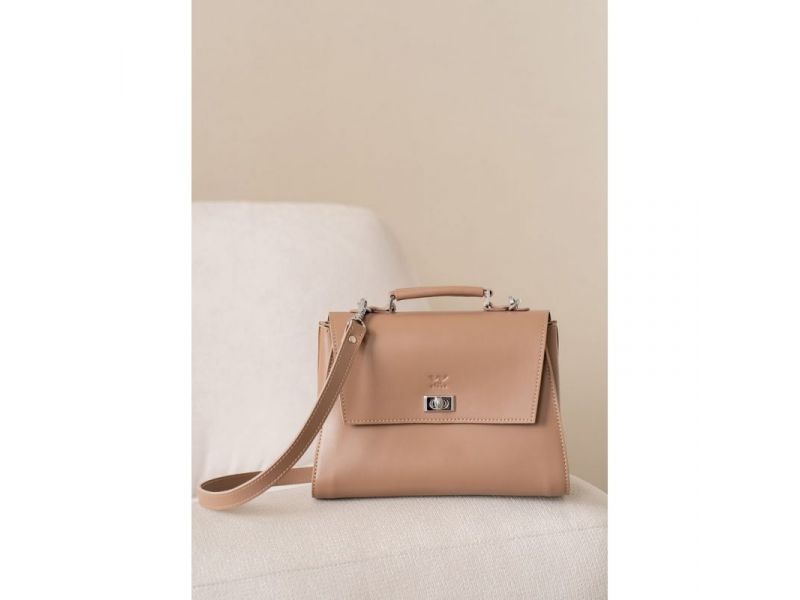 Женская кожаная сумка Classic карамель краст, фото 1