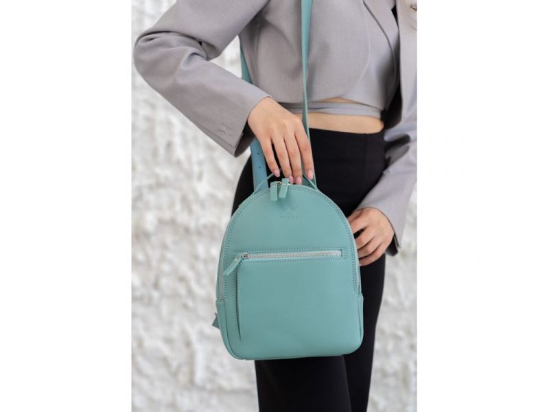 Кожаный рюкзак Groove S тиффани, фото 1