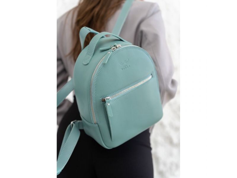 Кожаный рюкзак Groove S тиффани, фото 2