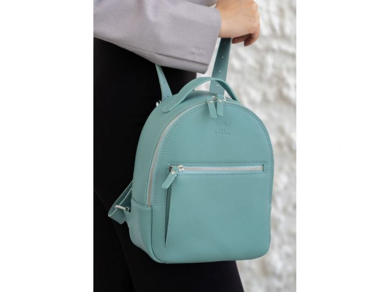 Кожаный рюкзак Groove S тиффани, фото 5