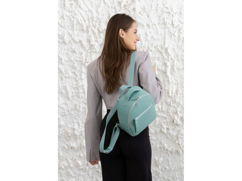 Кожаный рюкзак Groove S тиффани, фото 7