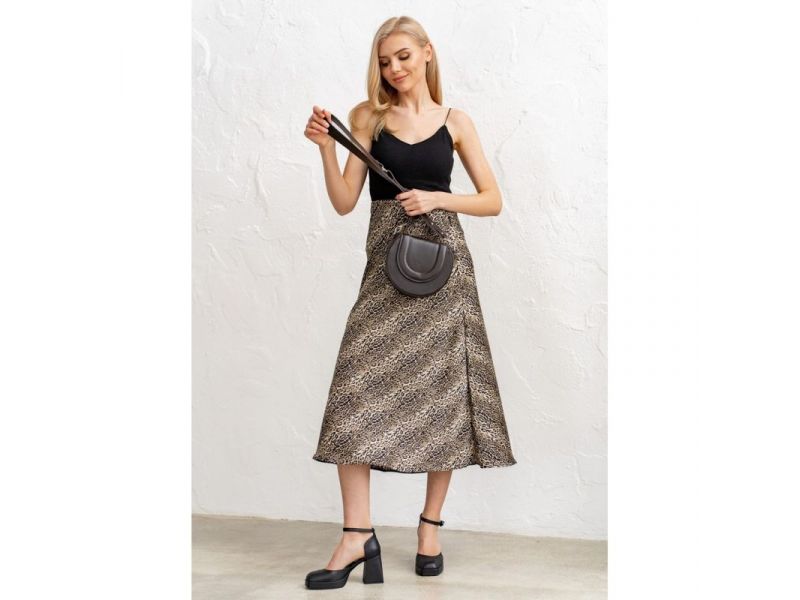 Женская кожаная сумка Mandy темно-коричневая, фото 6