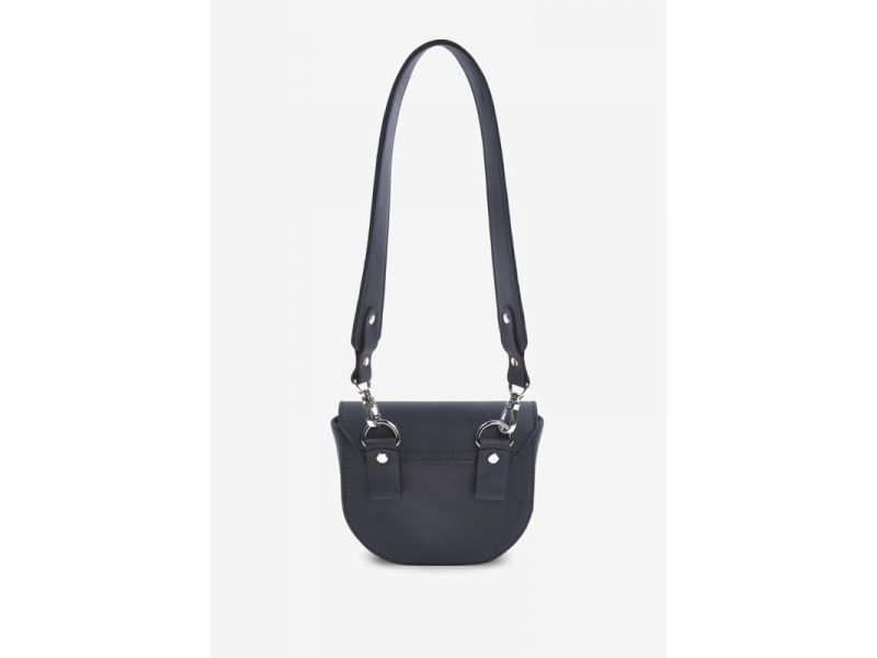 Женская кожаная сумка Ruby S синяя винтажная, фото 8