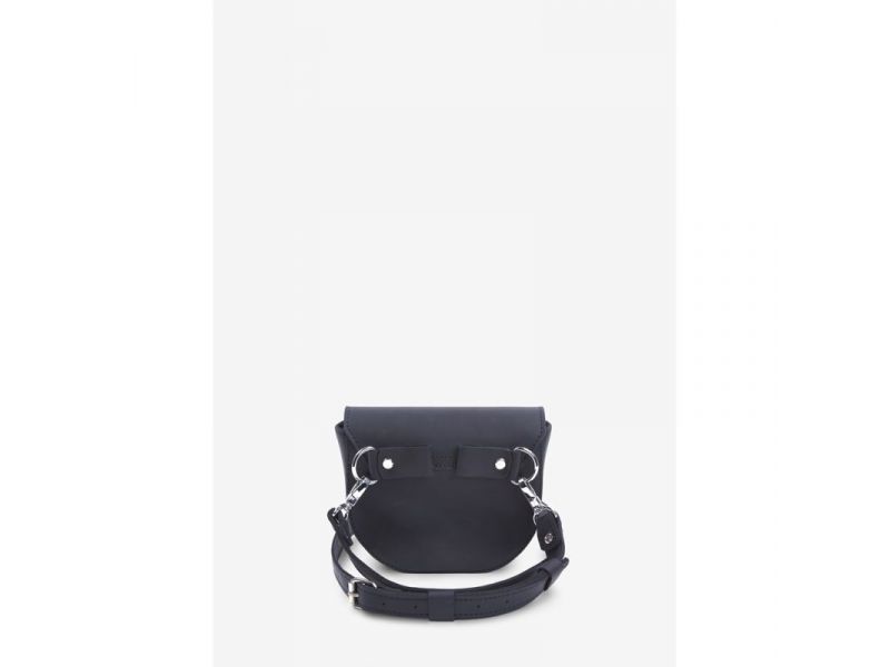 Женская кожаная сумка Ruby S синяя винтажная, фото 9