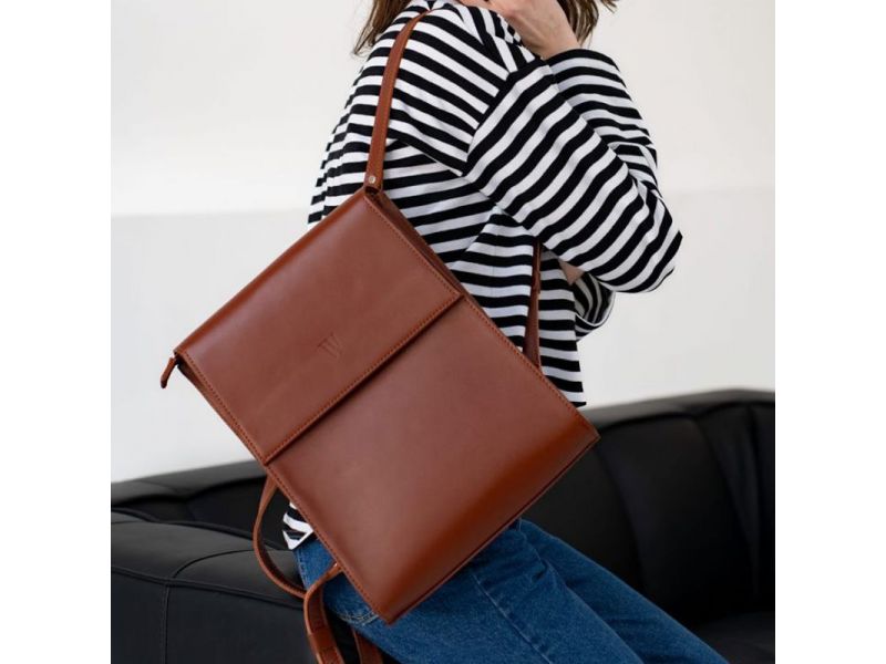 Женский рюкзак Tammy коньяк, фото 5