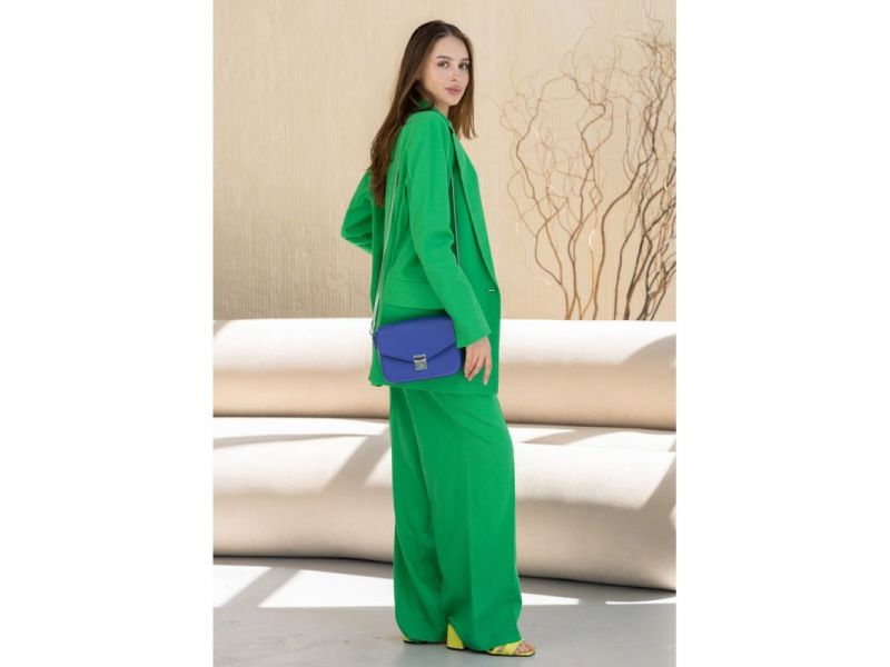 Женская кожаная сумочка Yoko фиолетовый флотар, фото 3