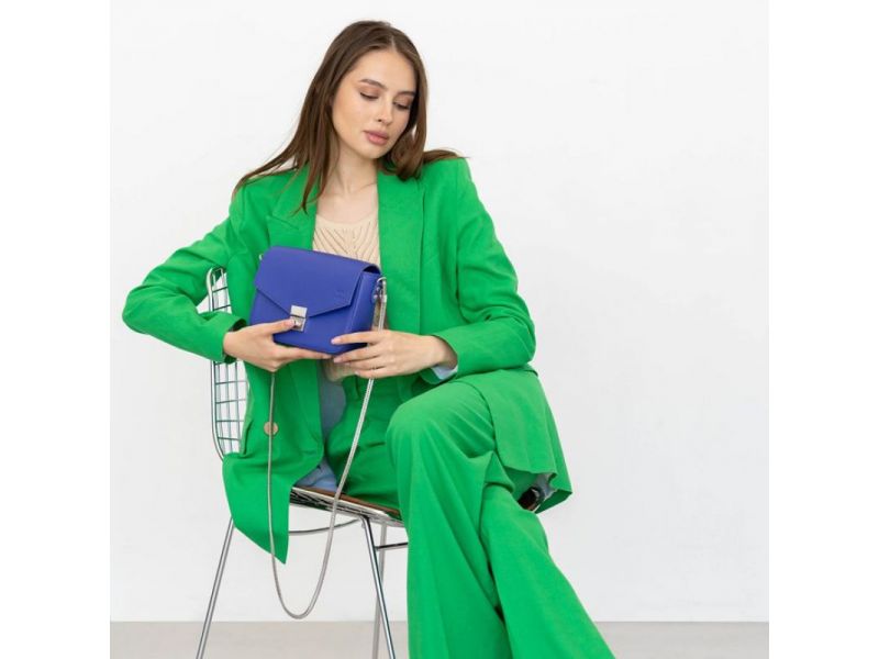 Женская кожаная сумочка Yoko фиолетовый флотар, фото 8