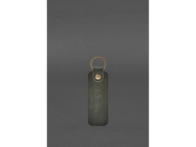 Кожаный брелок для Авто Hyndai зеленый Crazy Horse, фото 2