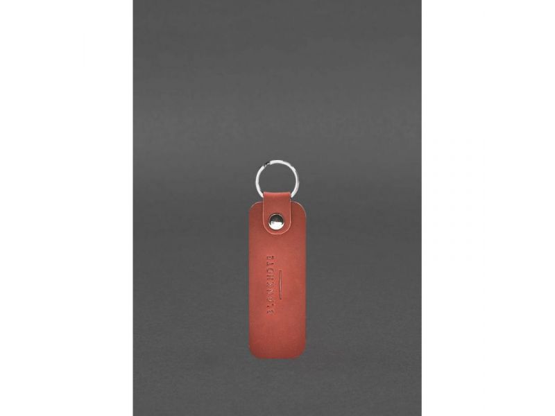 Кожаный брелок для Авто Mercedes коралловый Crazy Horse, фото 2