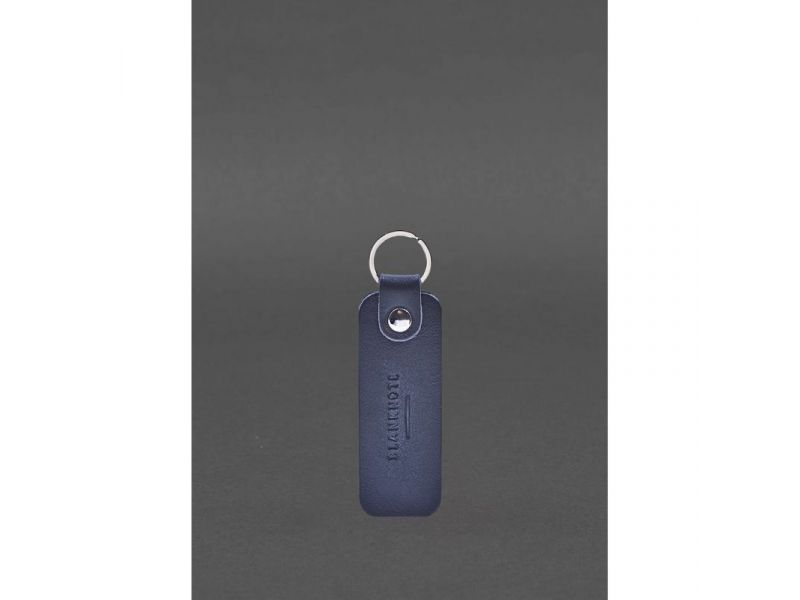 Кожаный брелок для Авто Ford темно-синий краст, фото 2