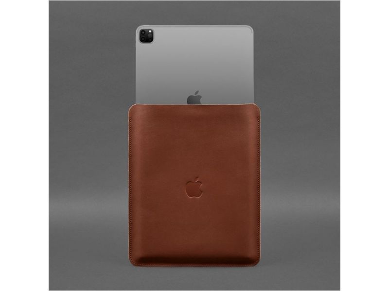 Кожаный чехол-футляр для iPad Pro 12,9 Светло-коричневый, фото 5