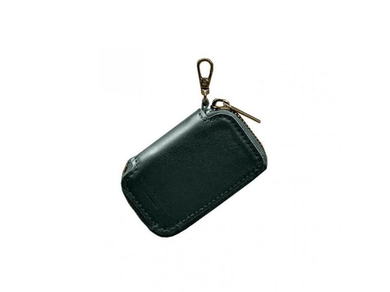 Кожаный чехол для автомобильного ключа зеленый краст, фото 7