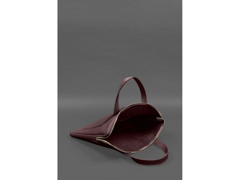 Кожаный чехол с ручками для ноутбука 13 дюйм Бордовый, фото 5