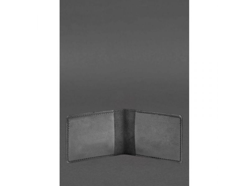 Кожаная обложка для удостоверения участника боевых действий (УБД) 2.2 черный Crazy Horse, фото 3