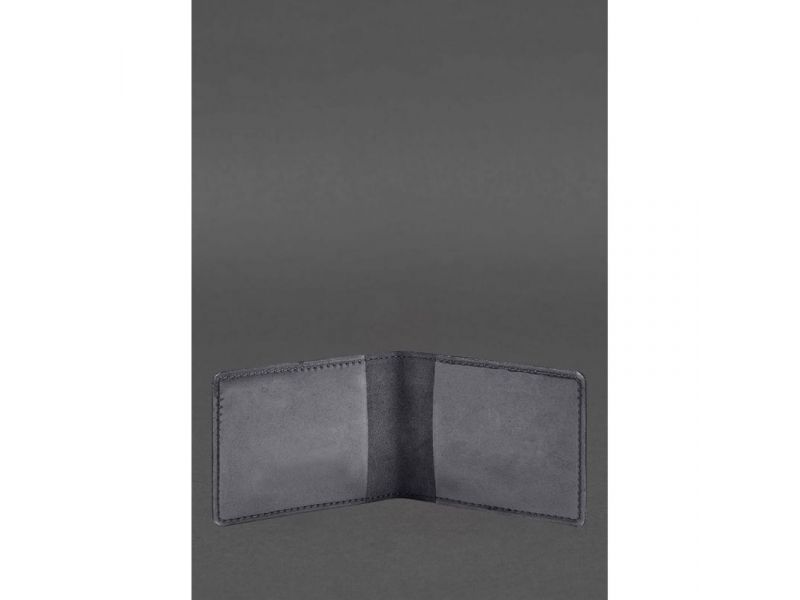 Кожаная обложка для удостоверения участника боевых действий (УБД) 2.2 синий Crazy Horse, фото 3