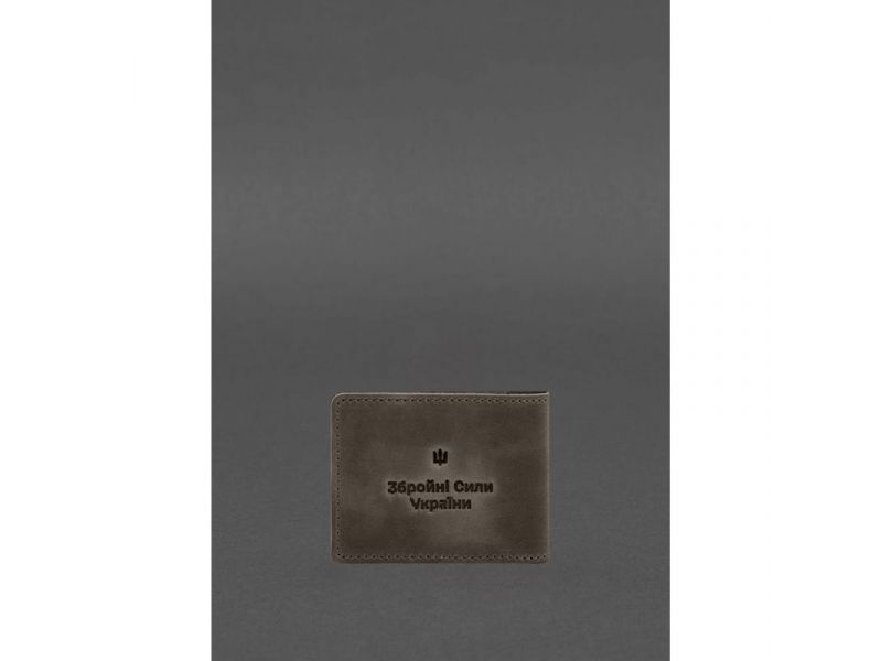 Кожаная обложка для удостоверения участника боевых действий (УБД) 2.2 темно-коричневый Crazy Horse, фото 4