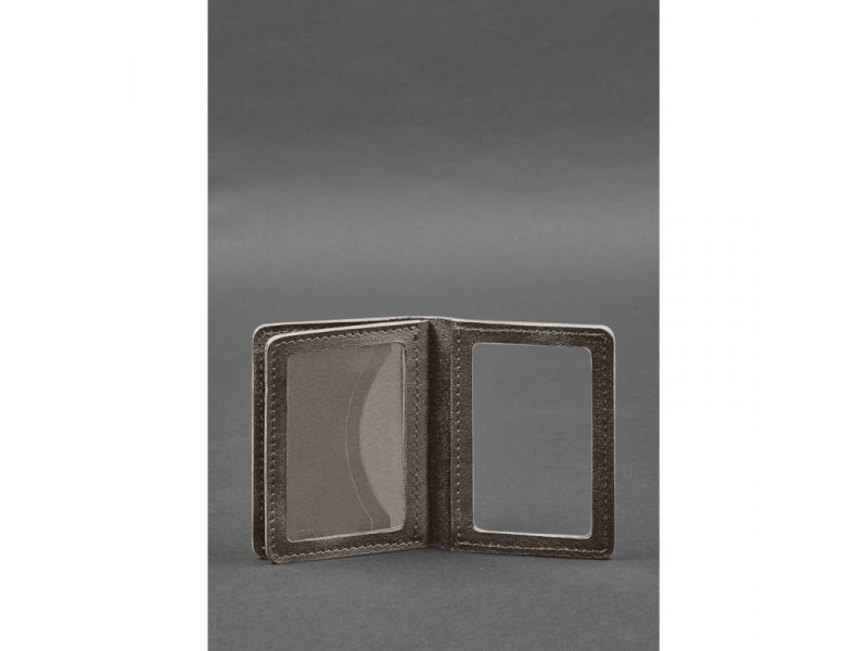 Кожаная обложка для водительского удостоверения, ID и пластиковых карт 2.0 темно-бежевый, фото 3