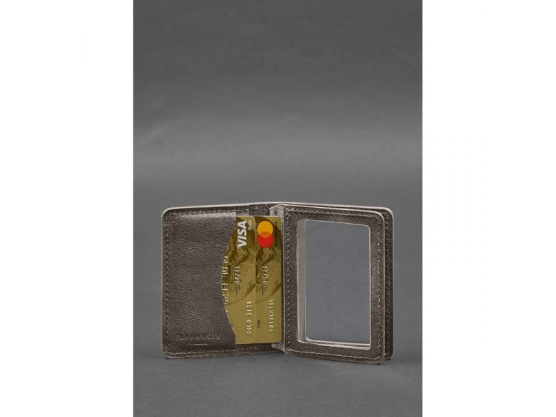 Кожаная обложка для водительского удостоверения, ID и пластиковых карт 2.0 темно-бежевый, фото 4