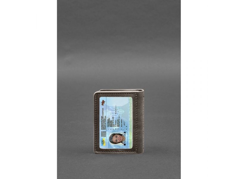 Кожаная обложка для водительского удостоверения, ID и пластиковых карт 2.0 темно-бежевый, фото 7