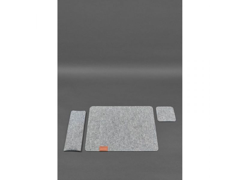 Фетровый набор для сервировки стола на 1 персону светло-коричневый, фото 2