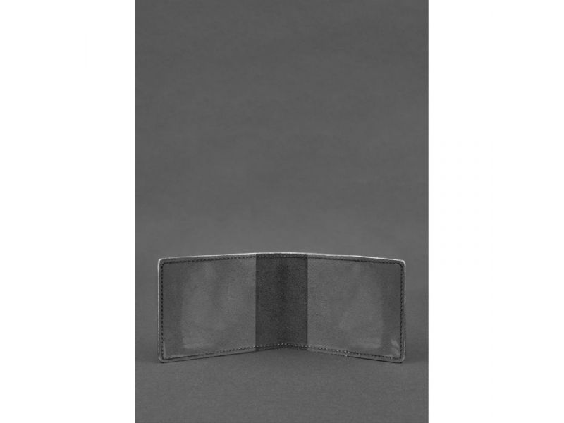 Кожаная обложка для удостоверения инвалида войны Черная, фото 2