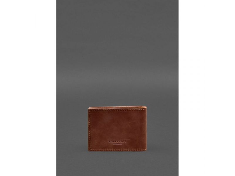 Кожаная обложка для удостоверения инвалида войны светло-коричневая Crazy Horse, фото 3