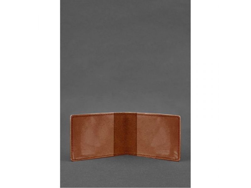 Кожаная обложка для удостоверения инвалида войны светло-коричневая, фото 2