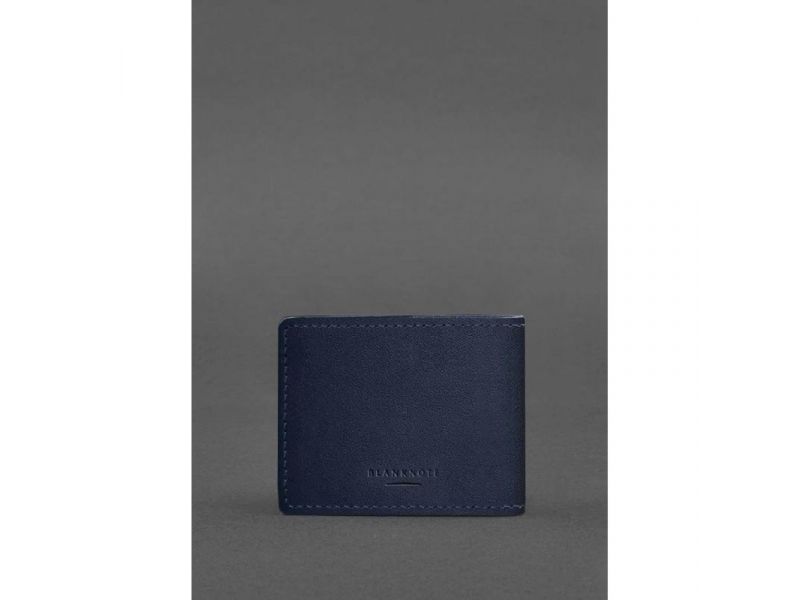 Кожаная обложка для удостоверения инвалида войны темно-синяя, фото 3