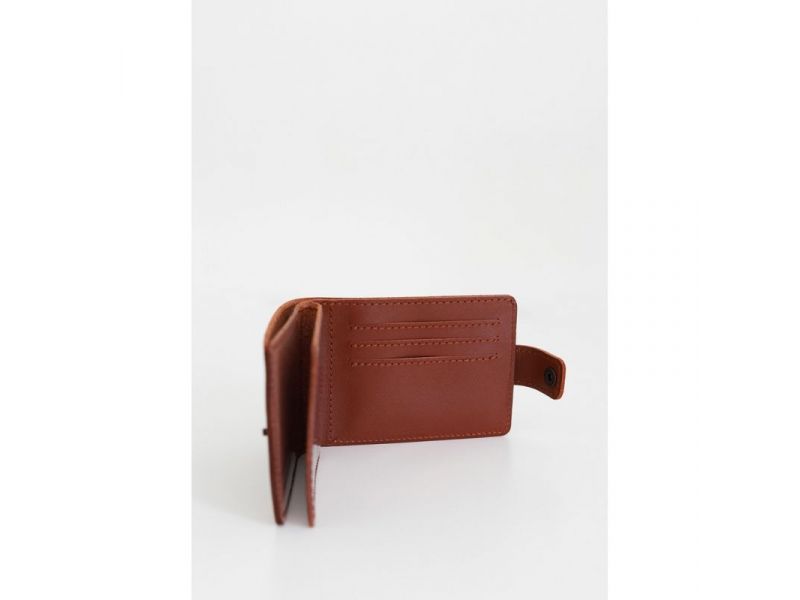 Кожаная обложка-портмоне для удостоверения участника боевых действий (УБД) Светло-коричневая, фото 10