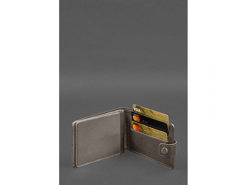 Кожаная обложка-портмоне для удостоверения участника боевых действий (УБД) Темно-бежевая, фото 4