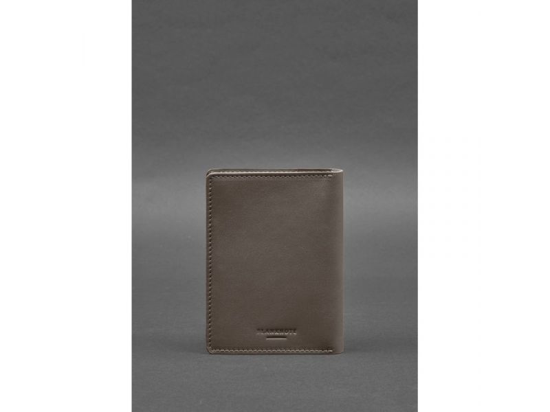 Кожаная обложка-органайзер для документов 6.1 темно-бежевый краст, фото 6