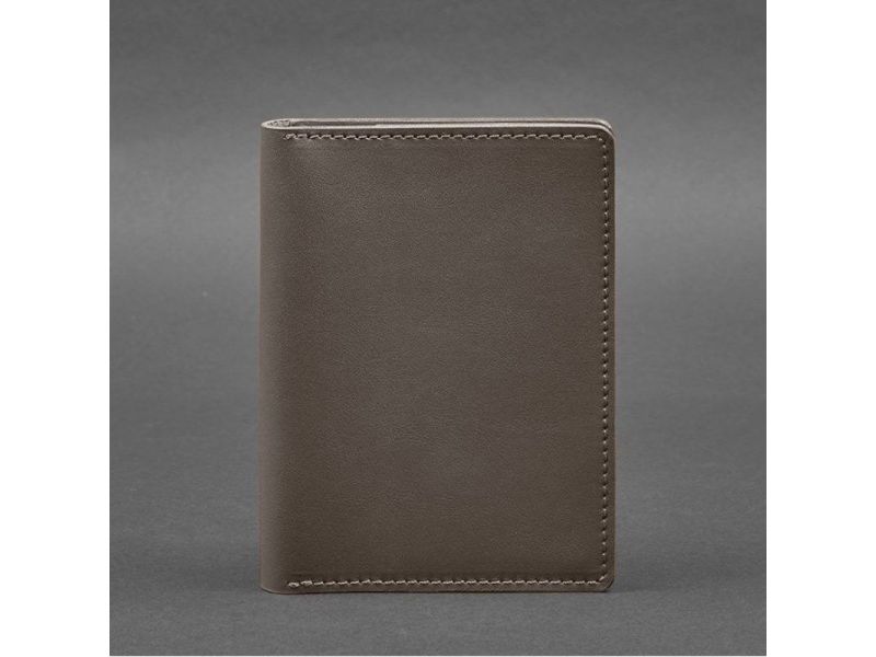 Кожаная обложка-органайзер для документов 6.1 темно-бежевый краст, фото 7