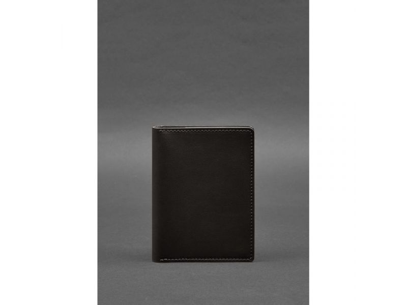 Кожаная обложка-органайзер для документов 6.1 темно-коричневый краст, фото 1